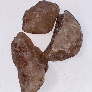 Halite Rock Salt Granular - 3 Unpolished Mineral Specimens Measures 1 - 2 Inches on Longest Side