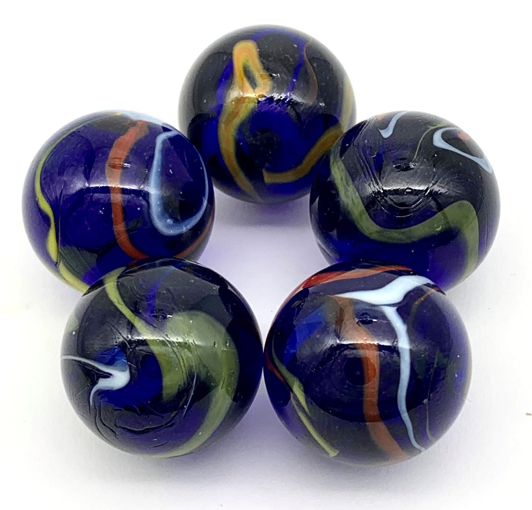 NEW for 2023! Pk of 5 Eclipse 25mm 1" Glass Mega Marbles Shooters by ...
