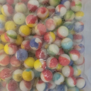 Bag of 500 Classic Agates Vintage Glass Mega Marbles by Vacor Early ...