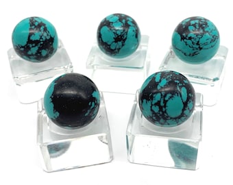 16mm Evil Turquoise Game Player Marbles Choice of Single Marble or Pack of 5 (5/8") Discontinued Decorating Crafts Art Work