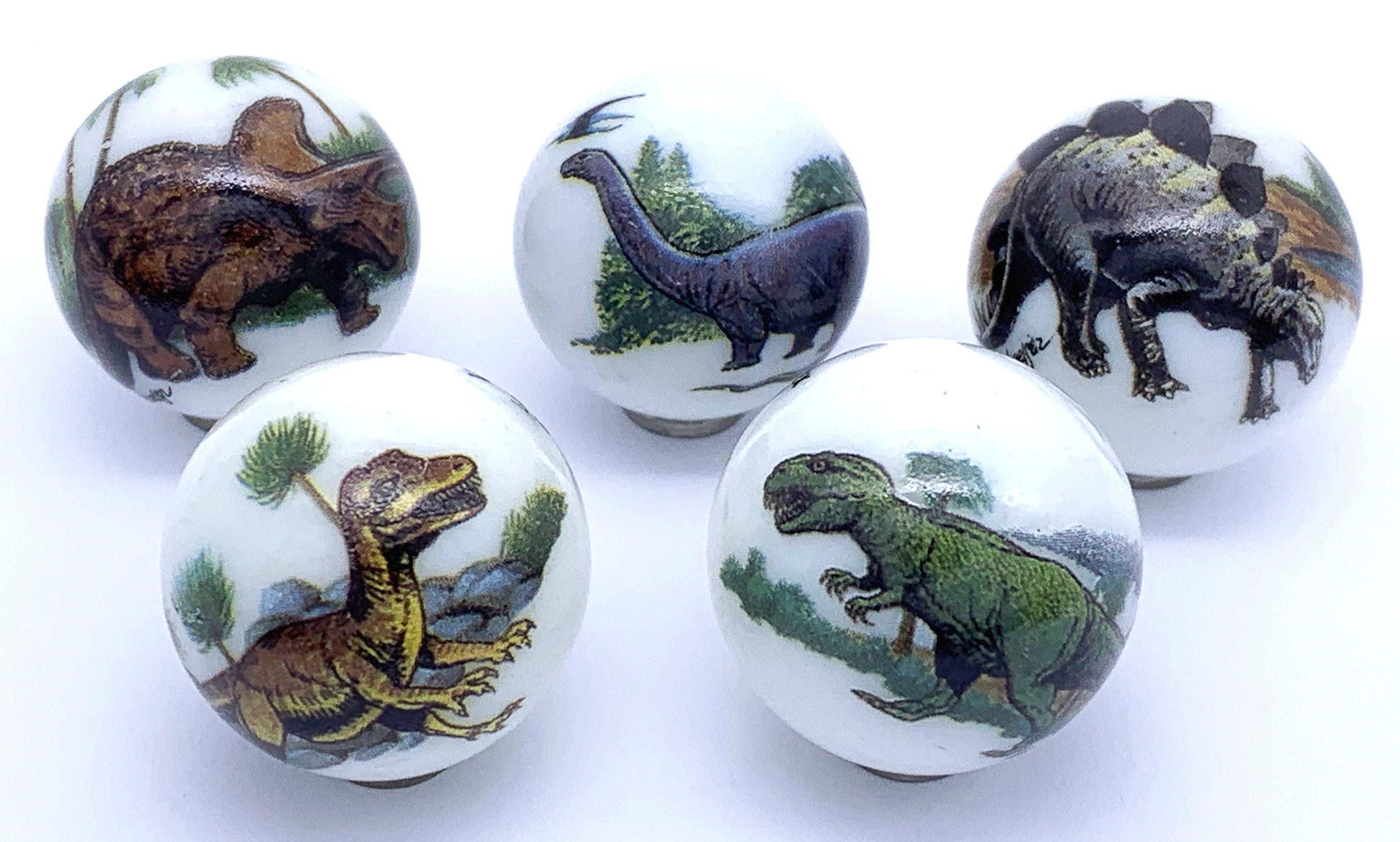 Sachet De 5 Billes Boulard Dinosaures En 3D – Parfait Pour Les Enfants, Tout Neuf !