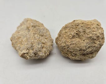 Crack Your Own Moroccan Geodes – 2 Pack Natural Quartz Geodes 1.5–3in, White Clear Crystal Centers, Break Open Rock Minerals