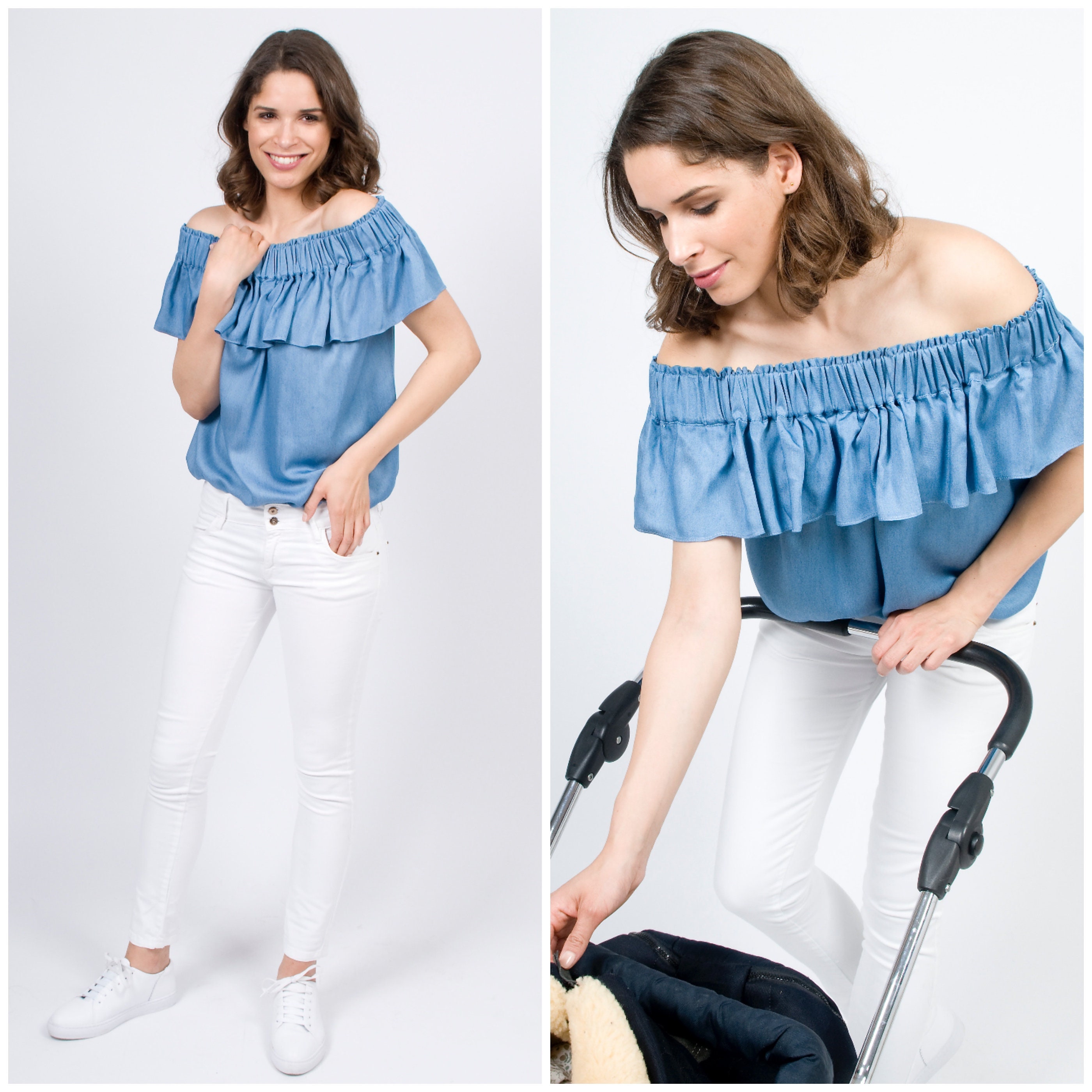 Mania Breastfeeding Blouse Luna in 