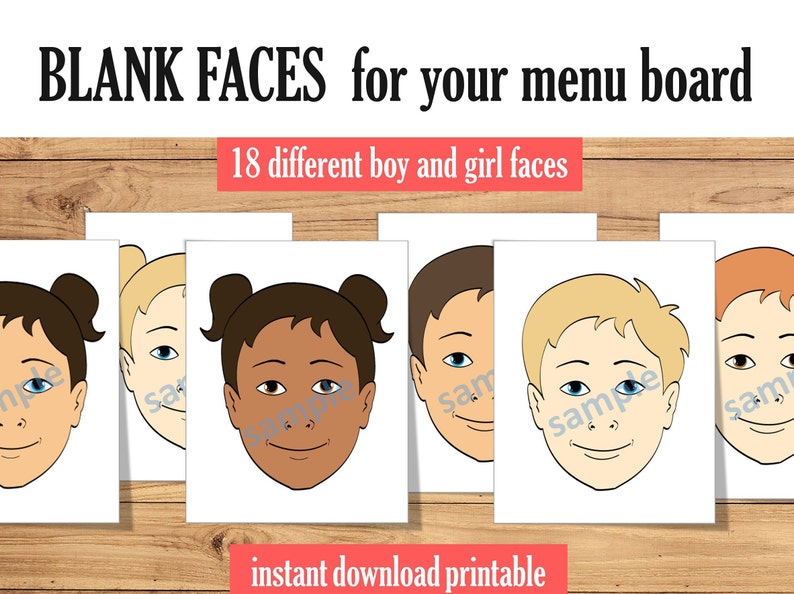 Experience Paint blank faces - Pack of 18 Confront Template Printable - Electronic Obtain photograph regarding Printable Face Painting Stencils titled Experience Paint blank faces - Pack of 18 Experience Template Printable - Electronic Down load