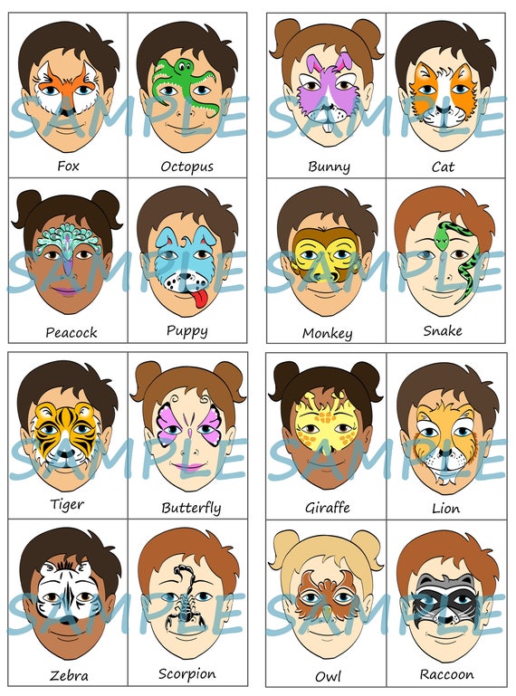 Winter Face Paint Step by Step 2