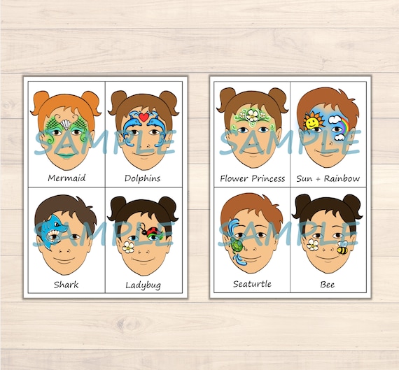Easy Face Painting Designs For Kids Printable