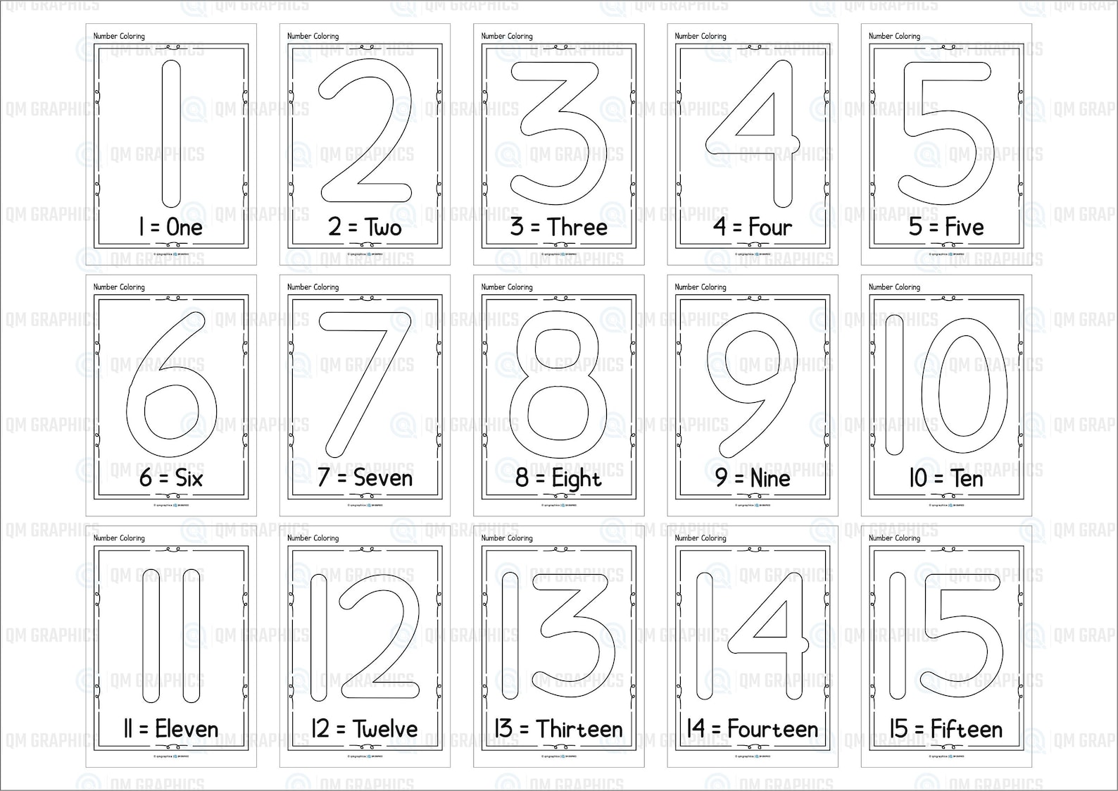 100 Printable Numbers Coloring Pages Coloring Page Preschool - Etsy