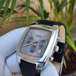 Vintage Fossil Chronograph - Etsy