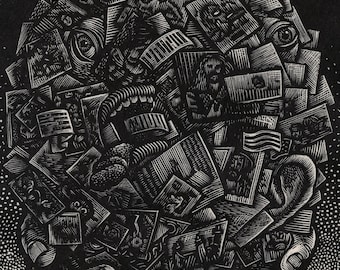 Collection - Wood Engraving Print