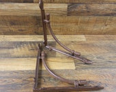 Set of 2 Vintage Look 10 quot x 10 quot Cast Iron Tubular Arch Design Shelf Brackets Shelving Braces Hardware