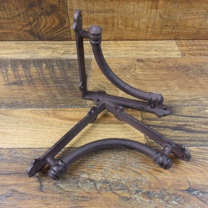 Set of 2 Vintage Look 5.5&quot; x 5.5&quot; Cast Iron Arch Design Shelf Brackets Shelving Braces Hardware