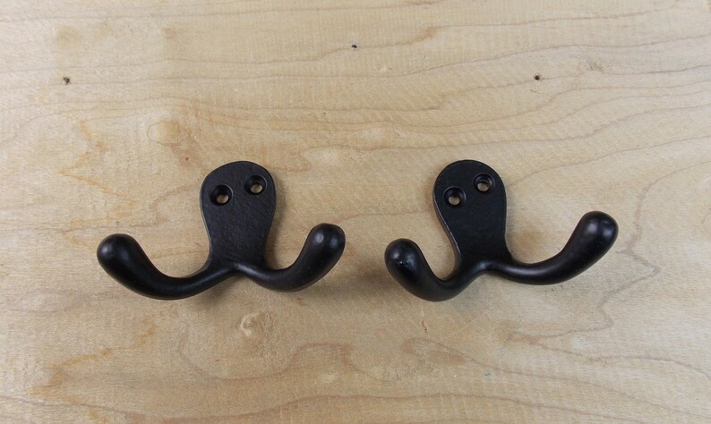 2 Natural Iron Small 2 3 4 X 2 Hanging Hook Etsy