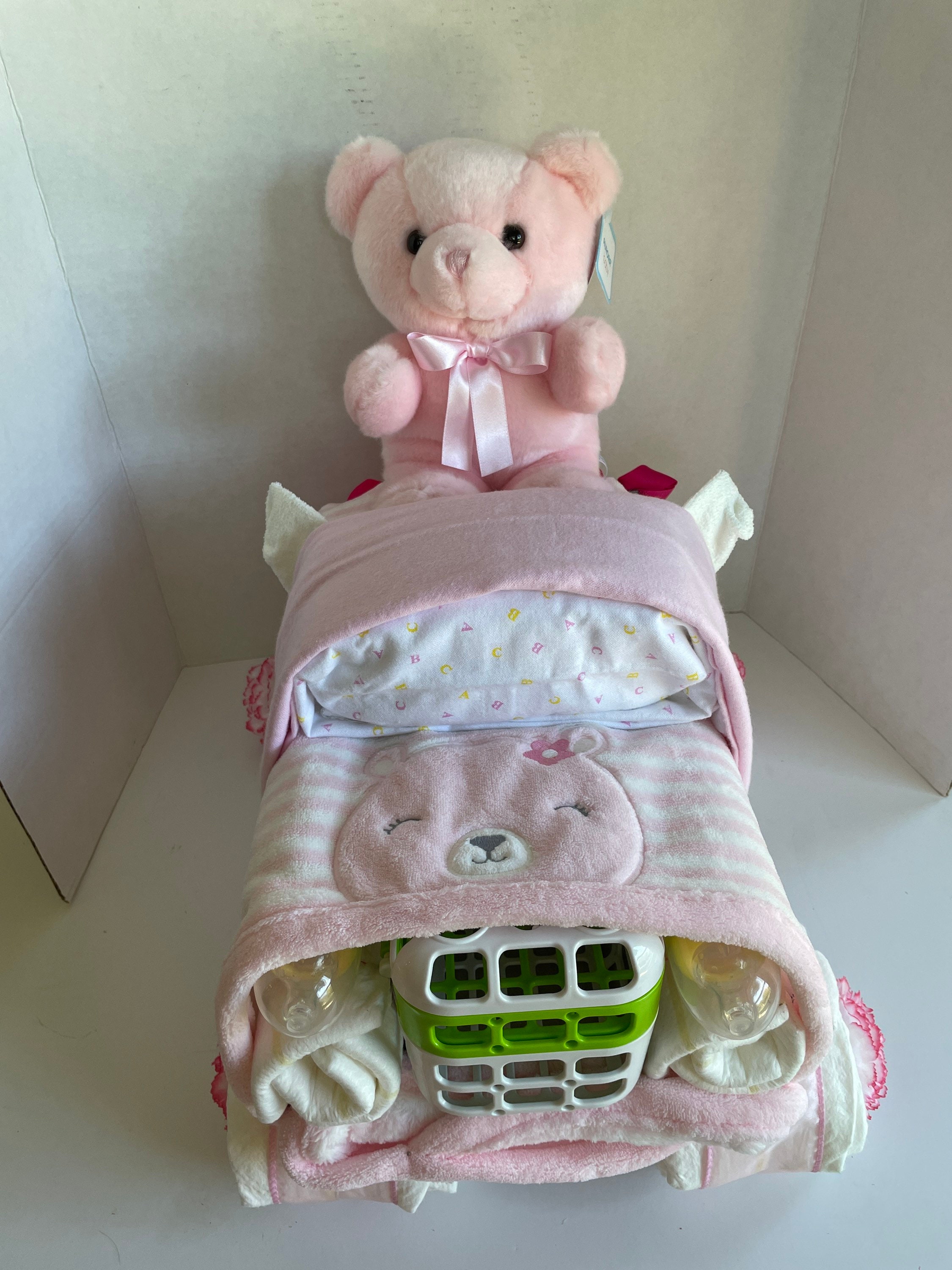 motorcycle diaper cake with sidecar