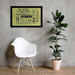 Beatles Konzertkarten-Poster