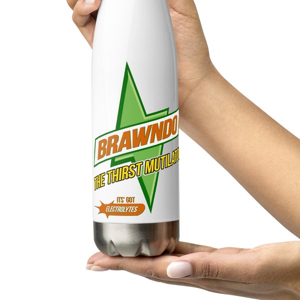 Brawndo Stainless Steel Water Bottle idiocracy mike judge movie