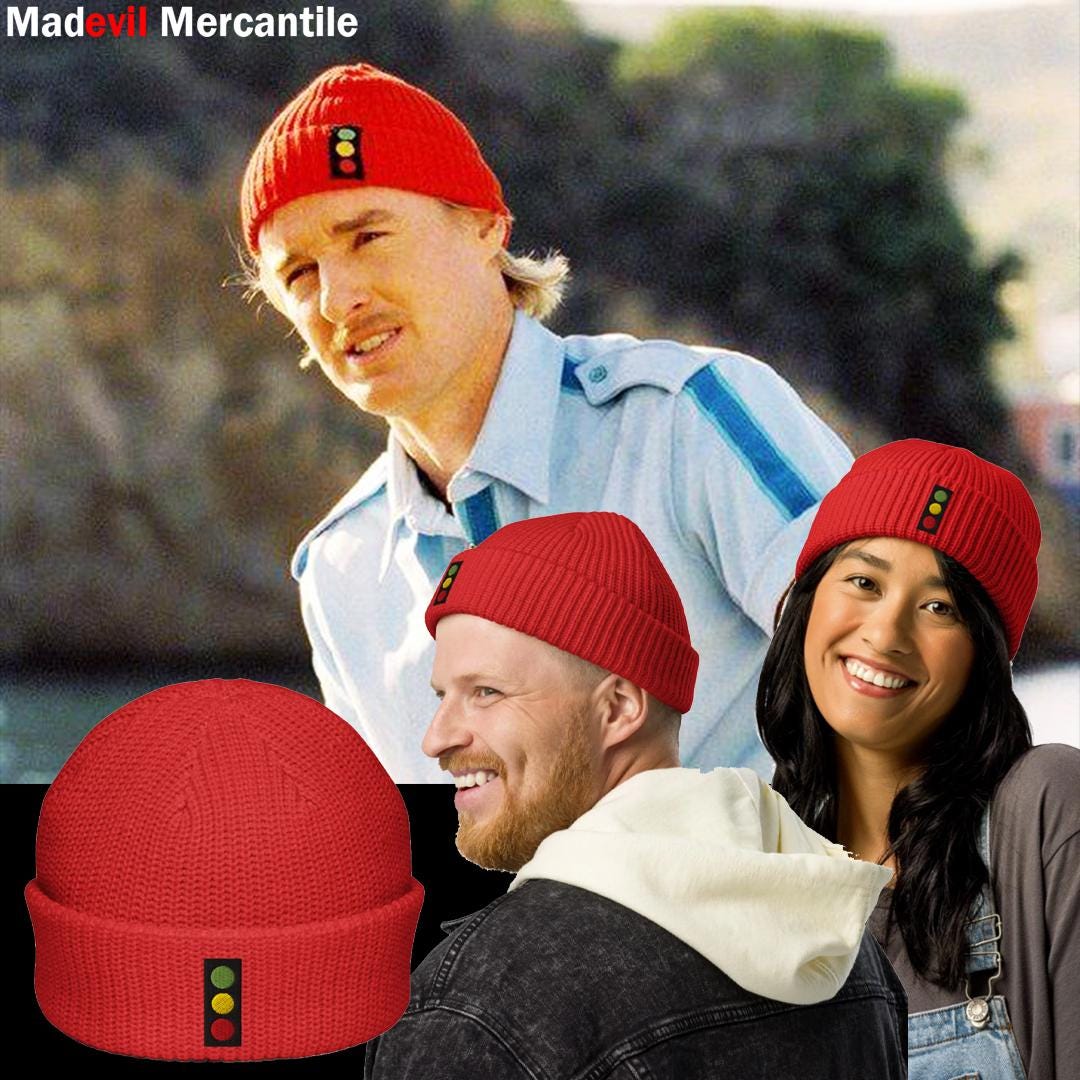 Ned Plimpton Zissou Cap Life Aquatic Fisherman Beanie Ned Plimpton