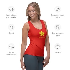 Rita Red Tank Top – Idiocracy Costume – Maya Rudolph Movie Inspired Outfit image 6