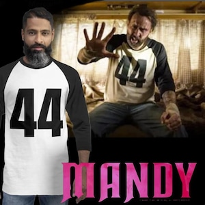 Mandy  44 - 3/4 sleeve raglan shirt nicolas cage Panos Cosmatos horror costume