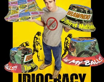 Idiocracy Reversible bucket hat office space costume mike judge
