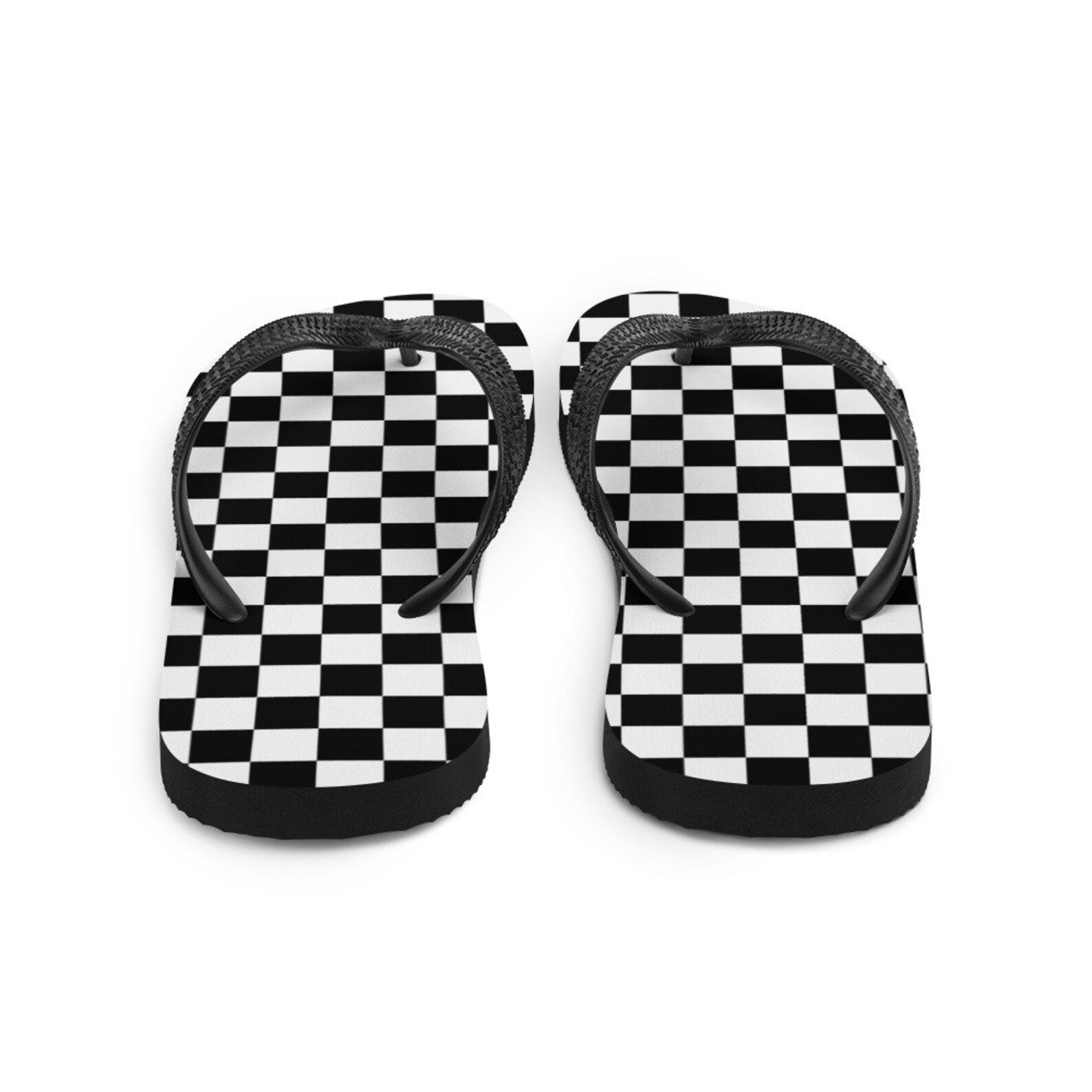 checkered vans flip flops