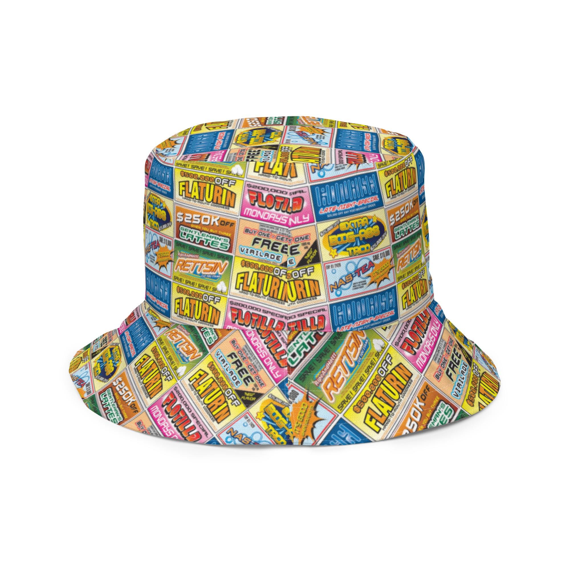 Idiocracy Bucket Hat – Reversible Costume Hat – Mike Judge Comedy