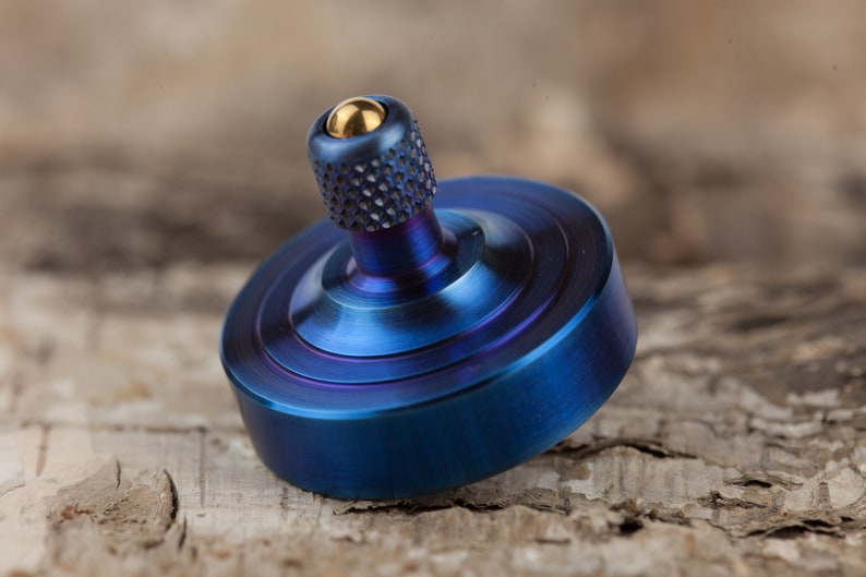 Precision Titanium Spinning Top Rollspin kickstarter Etsy