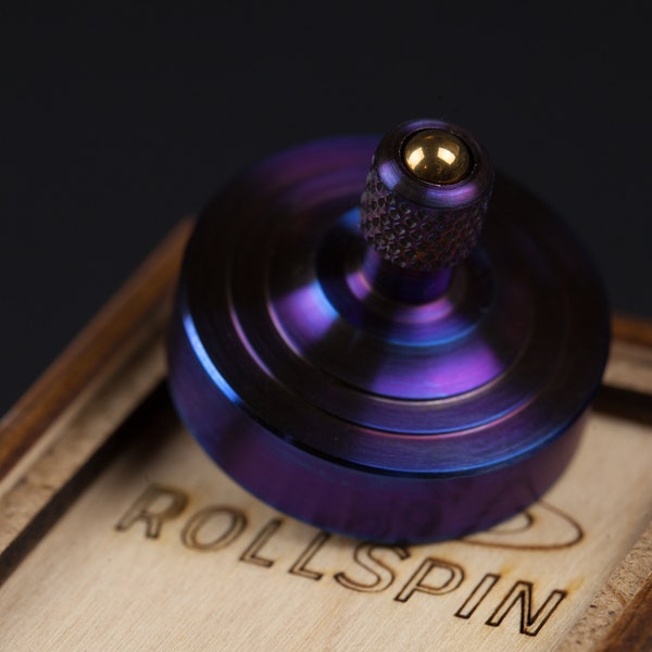 EDC Titanium spin top ~ Fidget spinner toy ~ everyday carry ~ RollSpin (kickstarter) ~ Totem top ~ EDC Pocket spin top -  Spinner