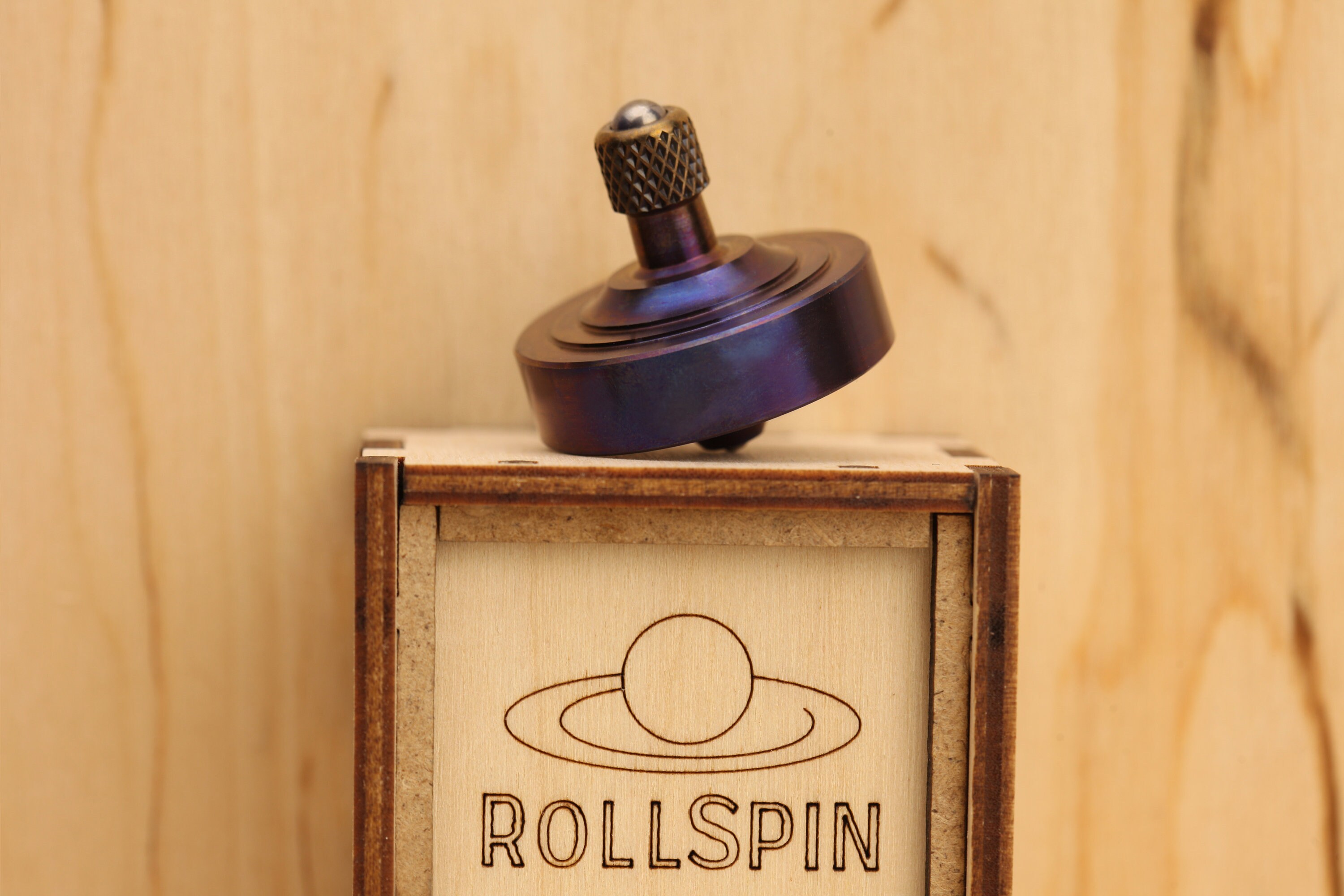 EDC Titanium Spinning Top Rollspin kickstarter Birthday - Etsy