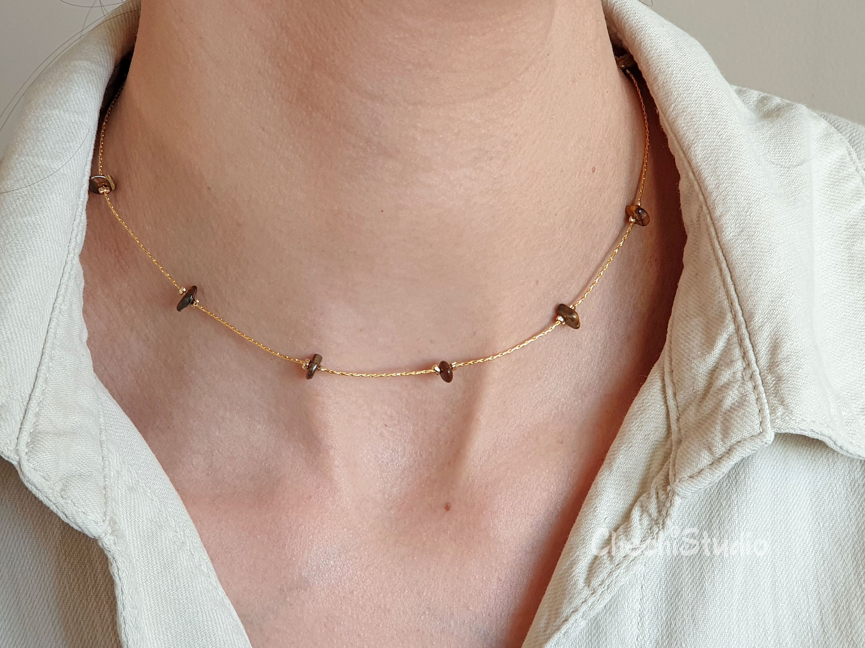 Choker With Gem Etsy Singapore