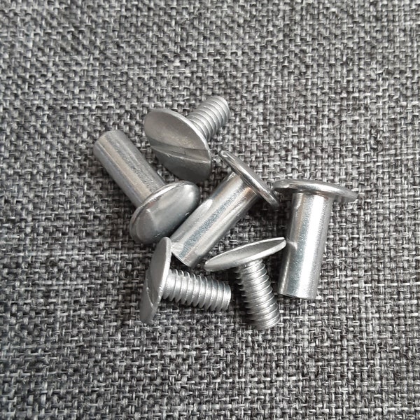 1/2, 1 and 2 Inch Binding Screw Posts for Book Making (3 pack)