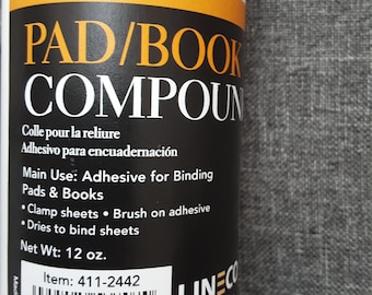 Pad Book Compound for Binding Pages Archival Quality 12 oz.