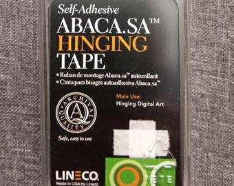 Self-Adhesive Abaca.sa Hinging Tape for Hinging Digital Art Giclee 12 ft.