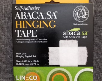 Self-Adhesive Abaca.sa Hinging Tape for Hinging Digital Art Giclee 150 ft.