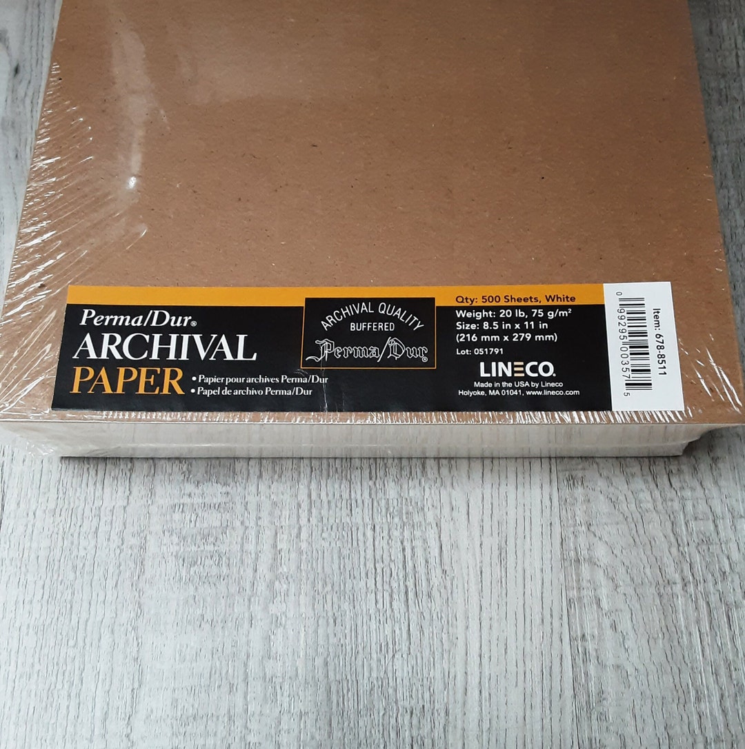 Perma Dur Bond Paper, Watermarked Archival Quality, Buffered Etsy