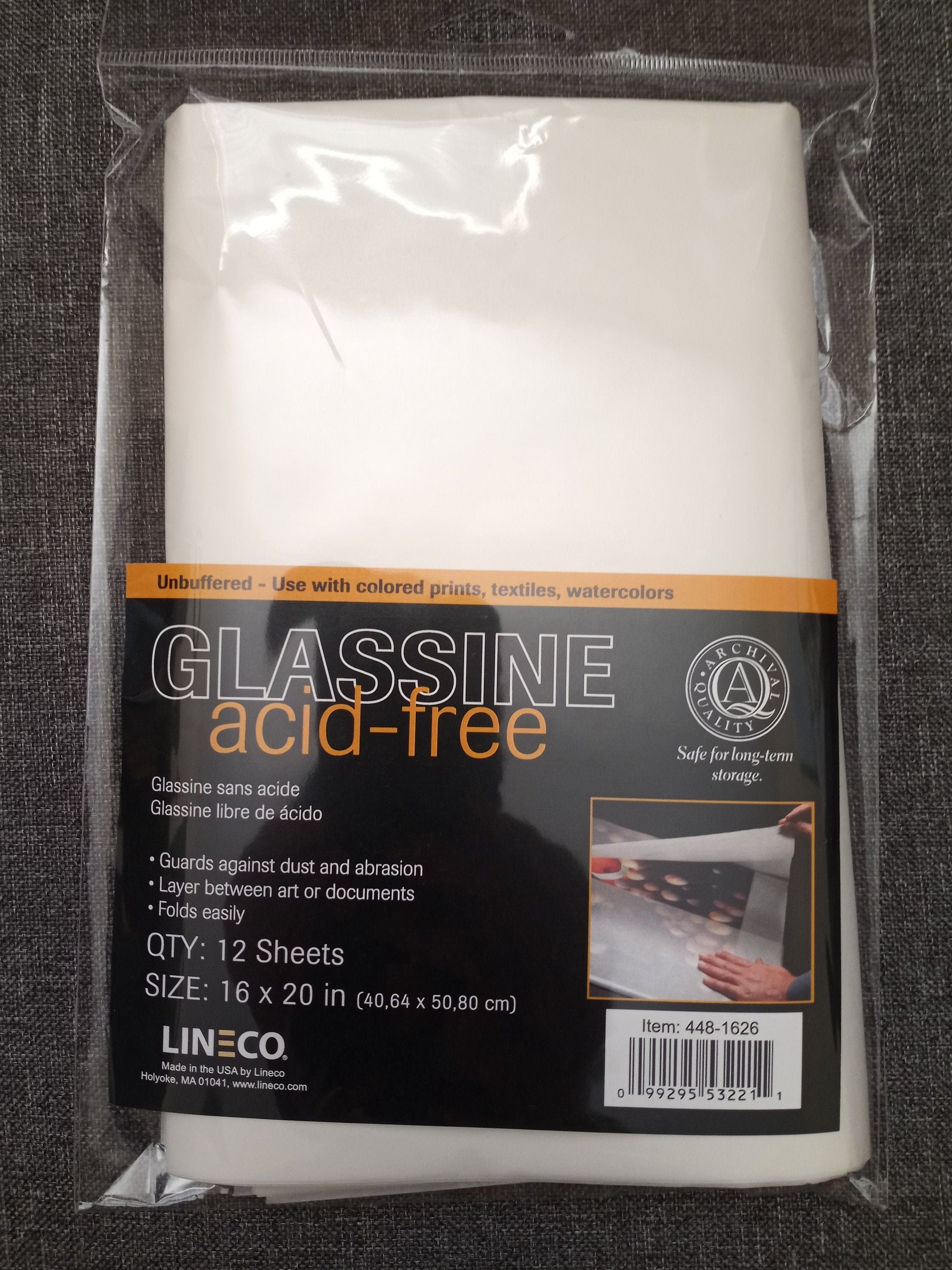 25 Sheets 24 x 36 ; The Linen Lady's Acid Free Archival Tissue Paper - Unbuffered & Lignin Free (25) Protect Your HEIRLOOMS!