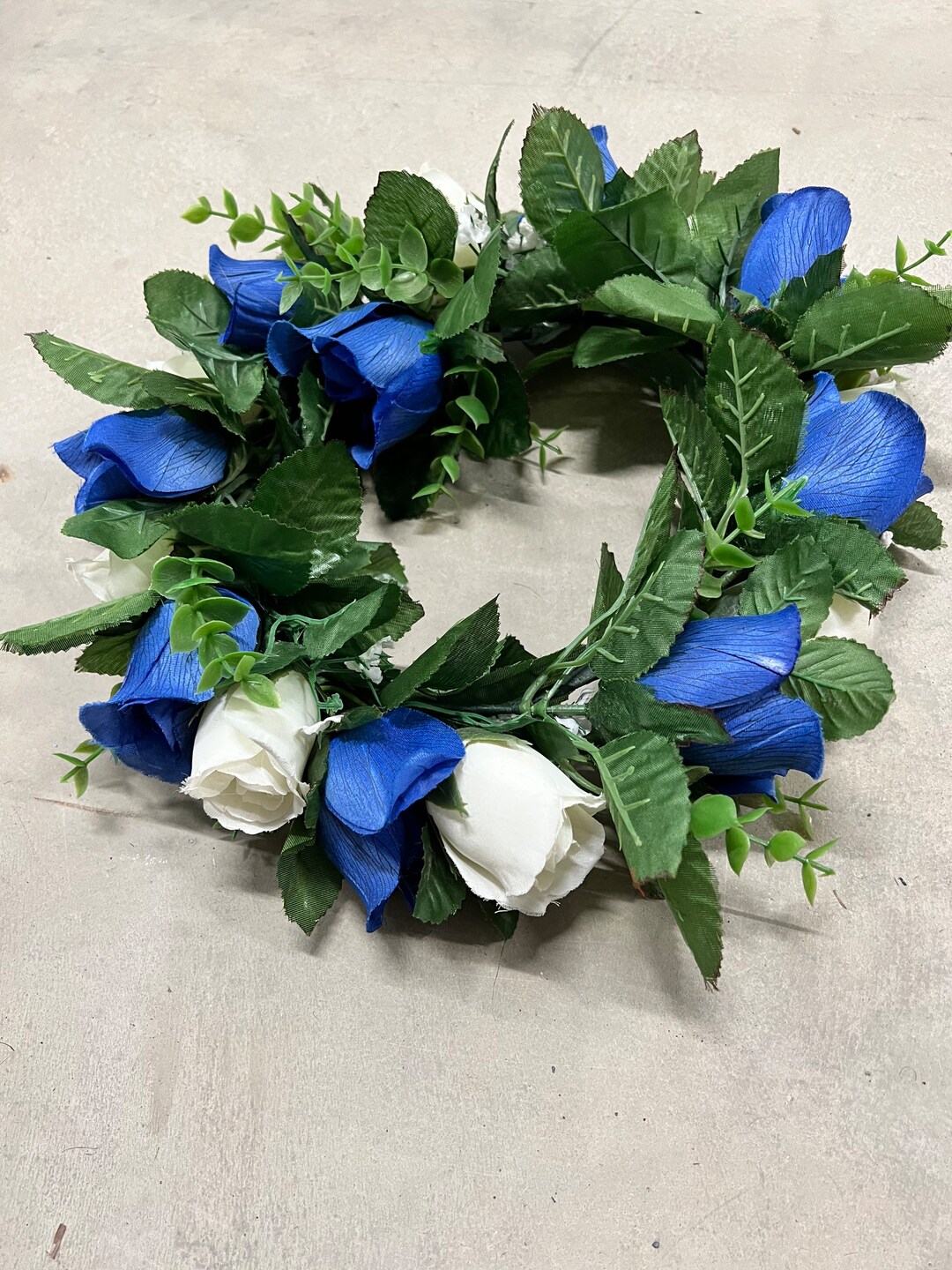 Flower Crown Rose Flower Crown Blue Rose Flower Crown Etsy