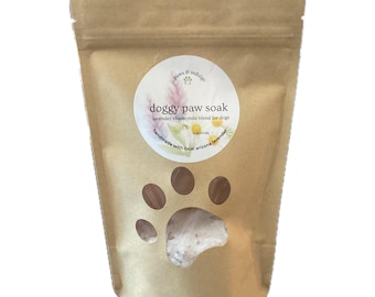 Lavender Chamomile Paw Soak – Soothing Relief with Epsom & Himalayan Salt - 4 ounces