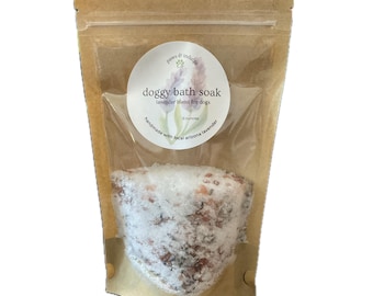 Calming Lavender Dog Bath Soaking Salts: Natural Spa Treatment