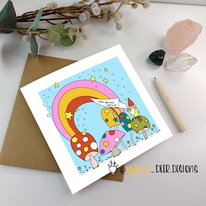 Fijne verjaardag lieverd/luxe/Ierse wenskaart/gelukkige verjaardag/ Kitch / Hippie / Vriend / Zus