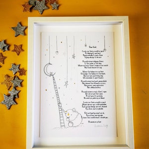 Dear Child/ Swift Tales/ poem / child/ me/ niece/ daughter/ friend/ kindness/ love / gift/ Nursery Print/ New Baby/ christening/ Irish