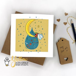 Solo porque / pensando en ti / lujo / tarjeta de felicitación irlandesa / feliz / kitsch / hippie / amiga / hermana