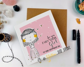 First Holy Communion | Irish Greet Card | Personalised for your very special little person | Cards for niece | nephew |daughter | son