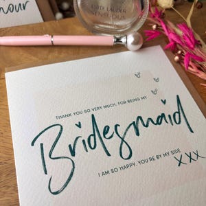 Carta di lusso irlandese / Festa nuziale / Damigella d'onore / Damigella d'onore / Sposi / Matrimonio / Prodotto in Irlanda