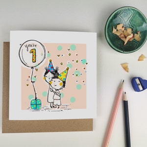 Cartão de feliz aniversário | cartões de idade | crianças | personagens | luxo | | irlandês | irmã | mãe | irmão | sobrinha | comemorar