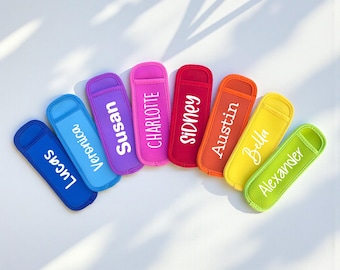 Funda personalizada de neopreno para paletas heladas: Recuerdos para fiestas de verano