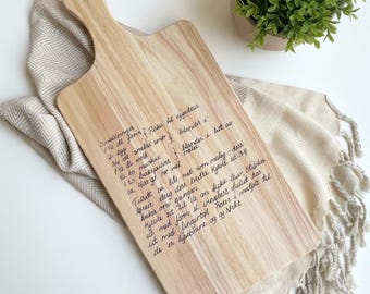 Tablero de recetas grabado