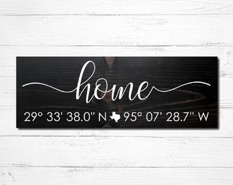 Beach GPS Coordinates New Home closing Gifts Latitude Longitude sign Address sign YugTex Pillowcases Housewarming Gift Our First Home