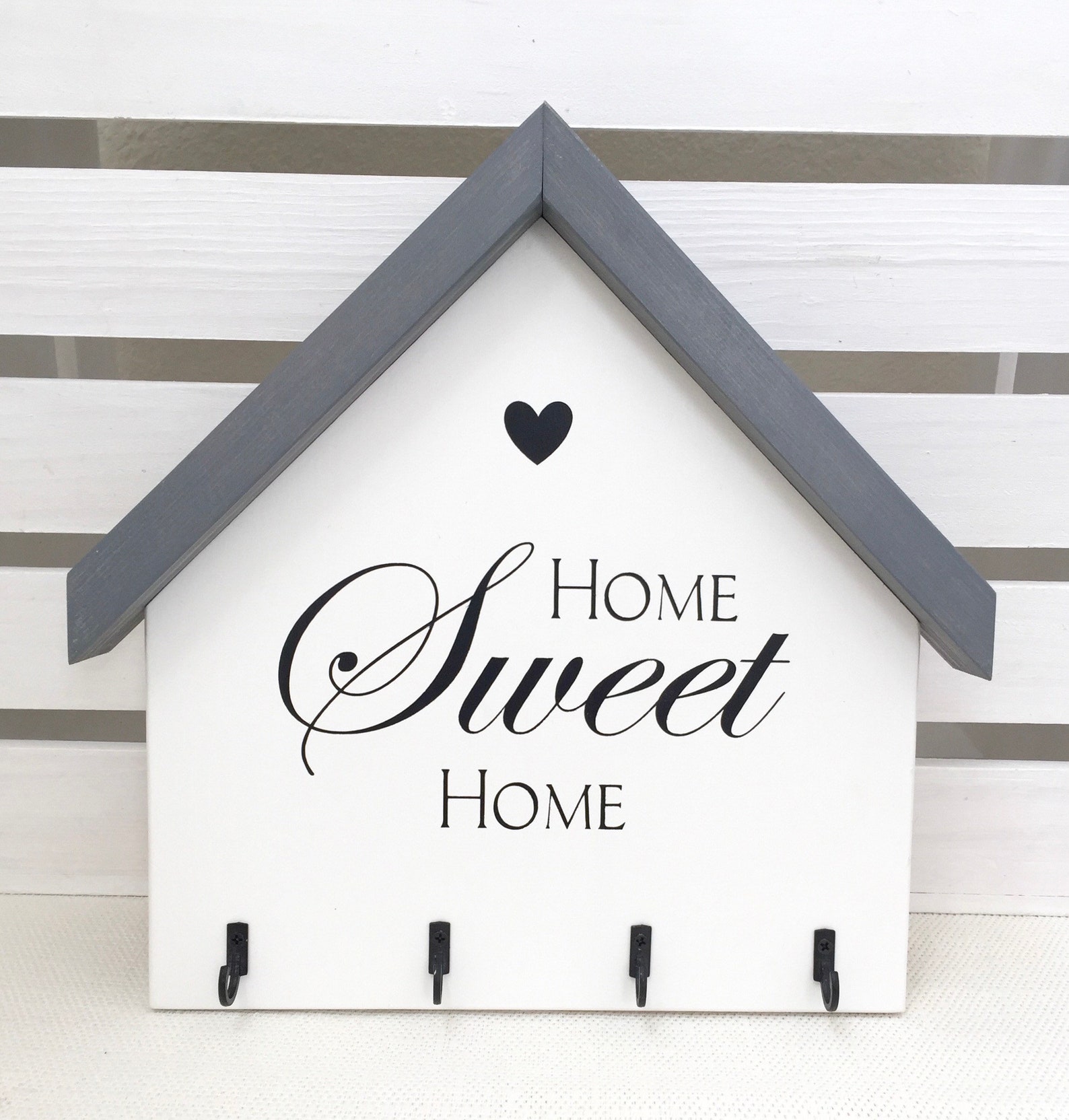 Home Sweet Home Key Chain House Key Chain Holder Bless This Etsy