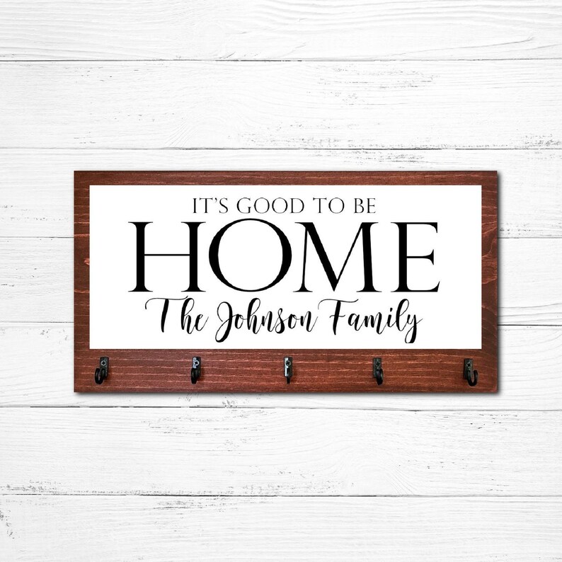It's good to be home key holder key chain holder family Etsy