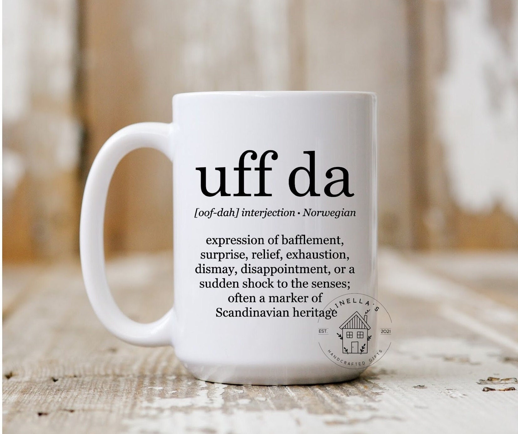Uff Da Mug: Norwegian Scandinavian Heritage Coffee Cup - Etsy